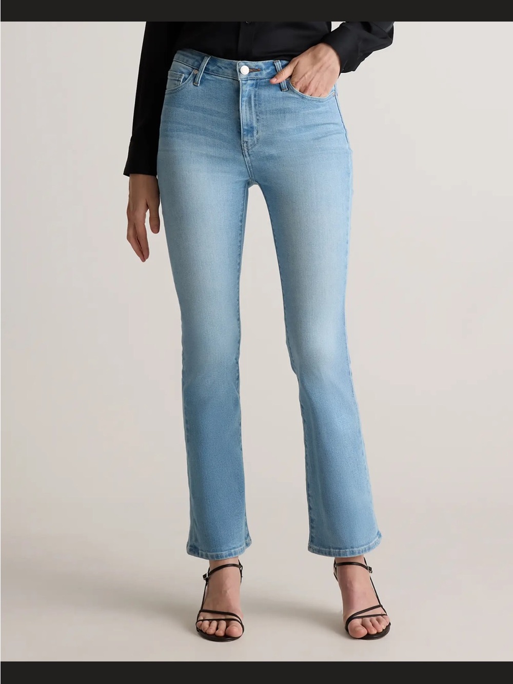 Quince Bella Stretch Kick Flare Jeans 28 with 26 inseam